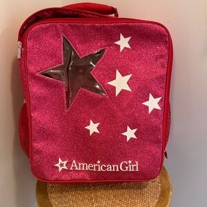 American Girl Red Glitter Star Backpack